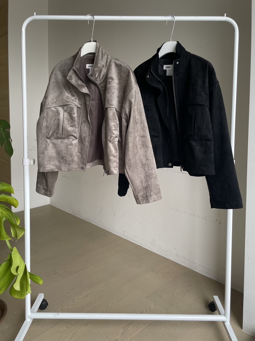 URBANE cloth東大門㊣代購女裝新品25秋冬推薦人氣夾克絨面革URBANE cloth夾克