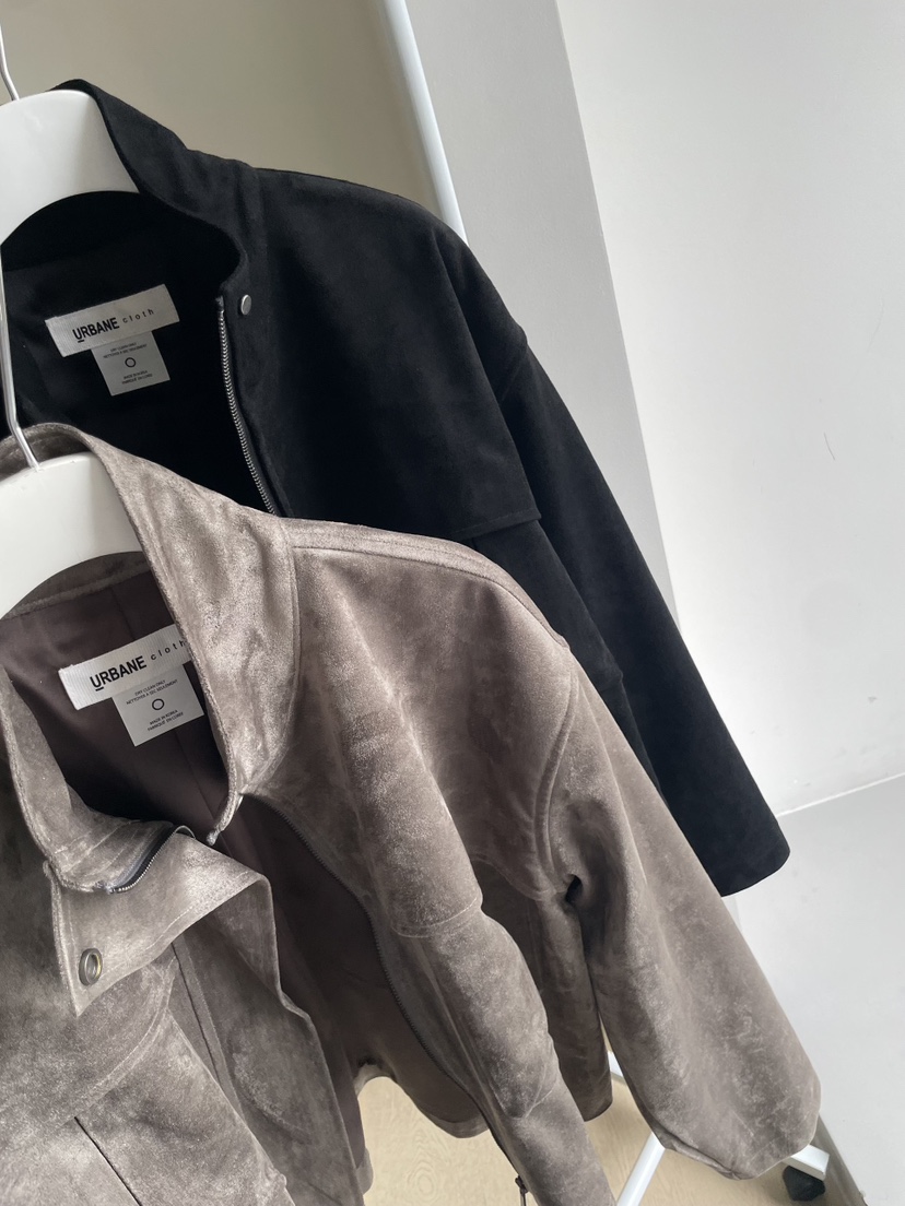 URBANE cloth東大門㊣代購女裝新品25秋冬推薦人氣夾克絨面革URBANE cloth夾克