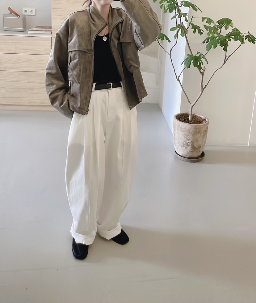 URBANE cloth東大門㊣代購女裝新品25秋冬推薦人氣夾克絨面革URBANE cloth夾克