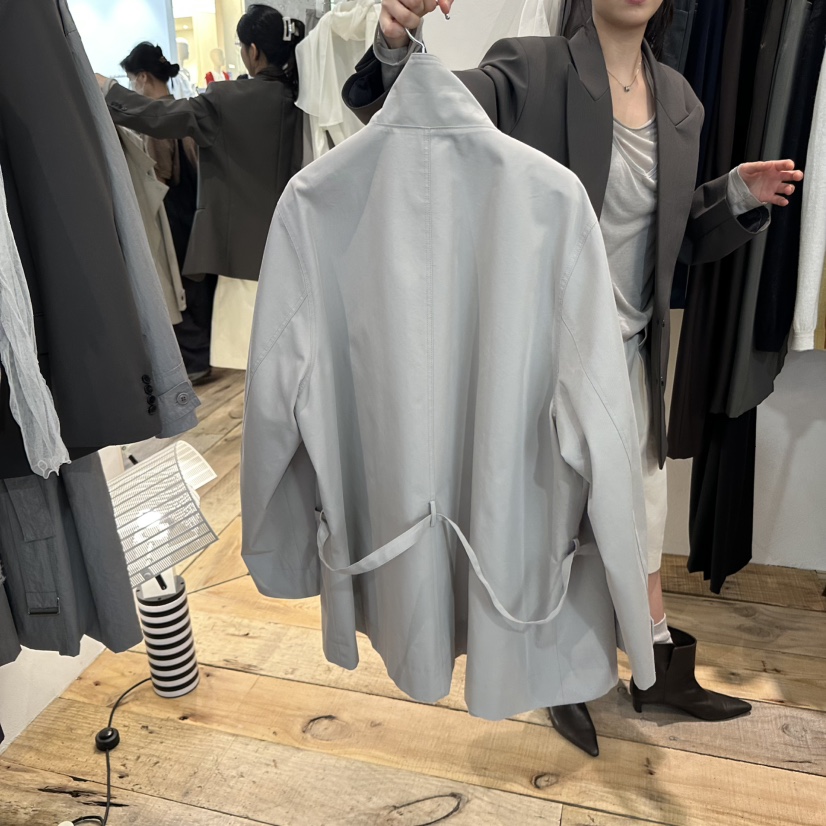 CREAM VILLA韓國代購㊣女士新品人氣夾克含腰帶CREAMVILLA夾克