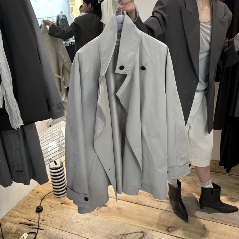 CREAM VILLA韓國代購㊣女士新品人氣夾克含腰帶CREAMVILLA夾克圖色1