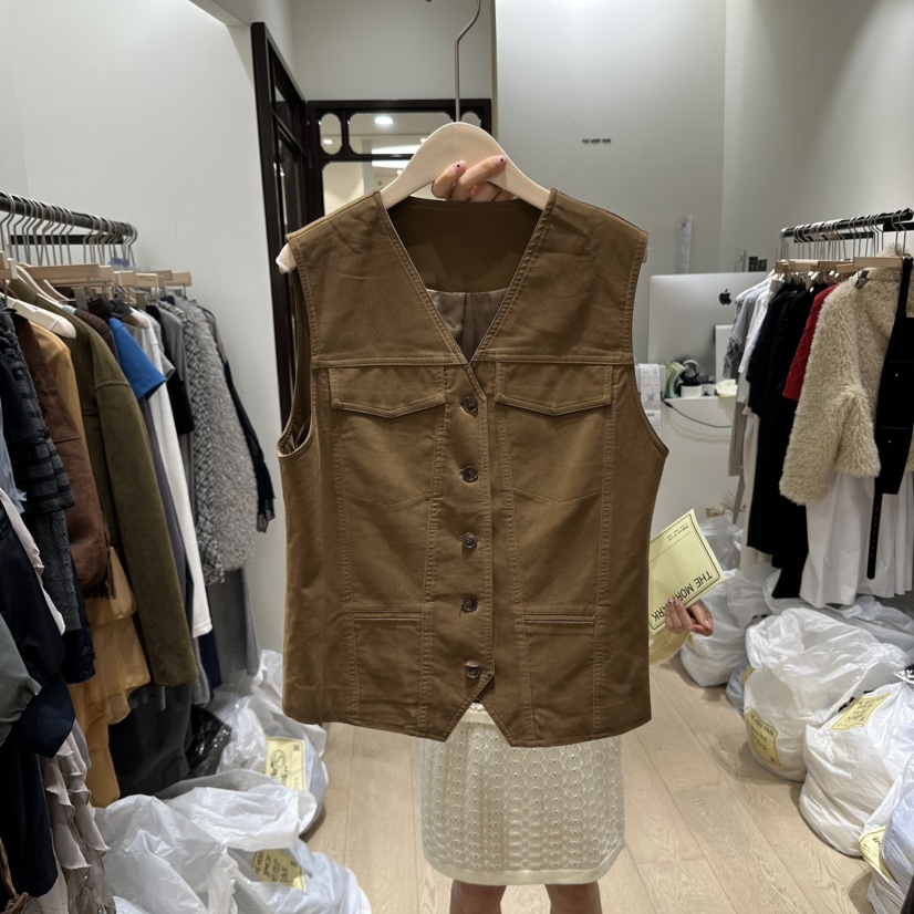 THEMORYPARK東大門㊣代購女士新品人氣休閑職業真品時尚馬甲THE MORY PARK馬甲圖色1