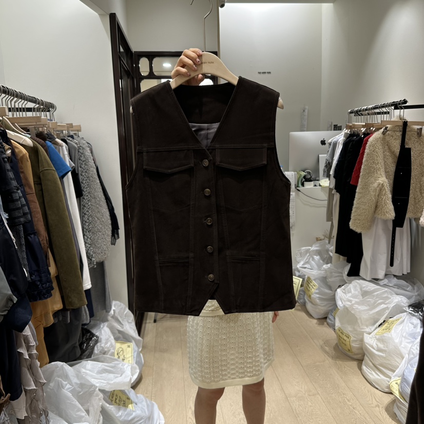 THEMORYPARK東大門㊣代購女士新品人氣休閑職業真品時尚馬甲THE MORY PARK馬甲圖色2