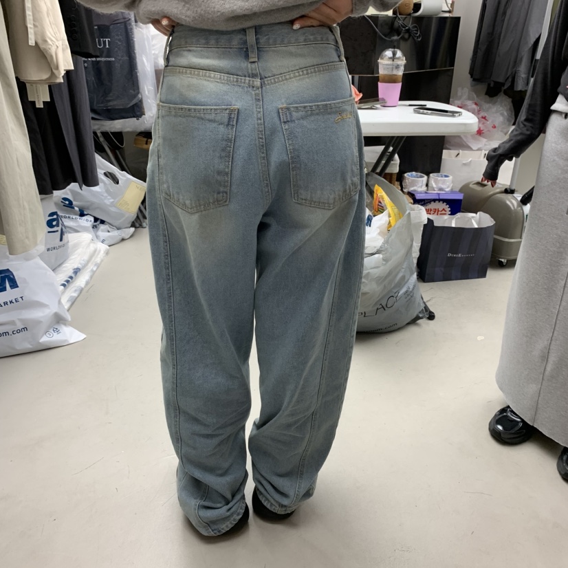 SOLD OUT東大門㊣代購女士新品人氣真品25秋冬休閑推薦牛仔褲SOLD OUT牛仔褲