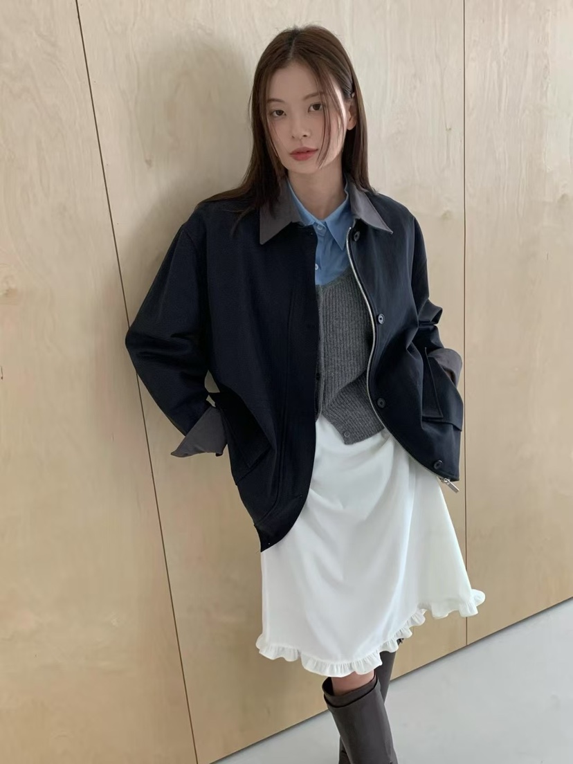 ANOU東大門㊣實拍女士新款時尚熱賣休閑推薦職業25秋冬夾克ANOU夾克