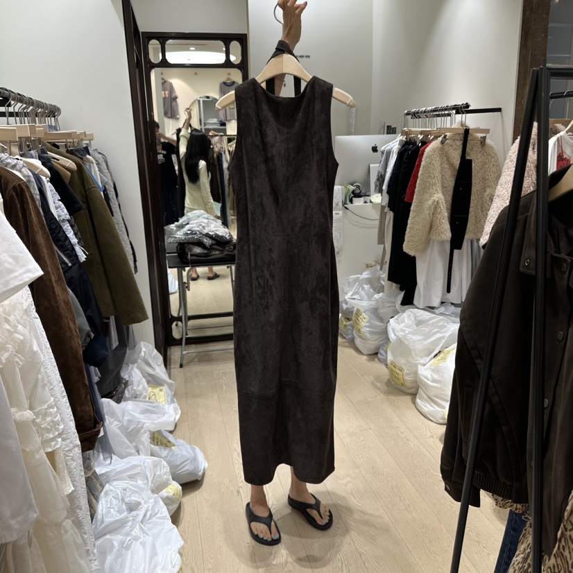 THEMORYPARK東大門㊣直郵女裝新款推薦連衣裙不含腰包含脖帶THE MORY PARK連衣裙