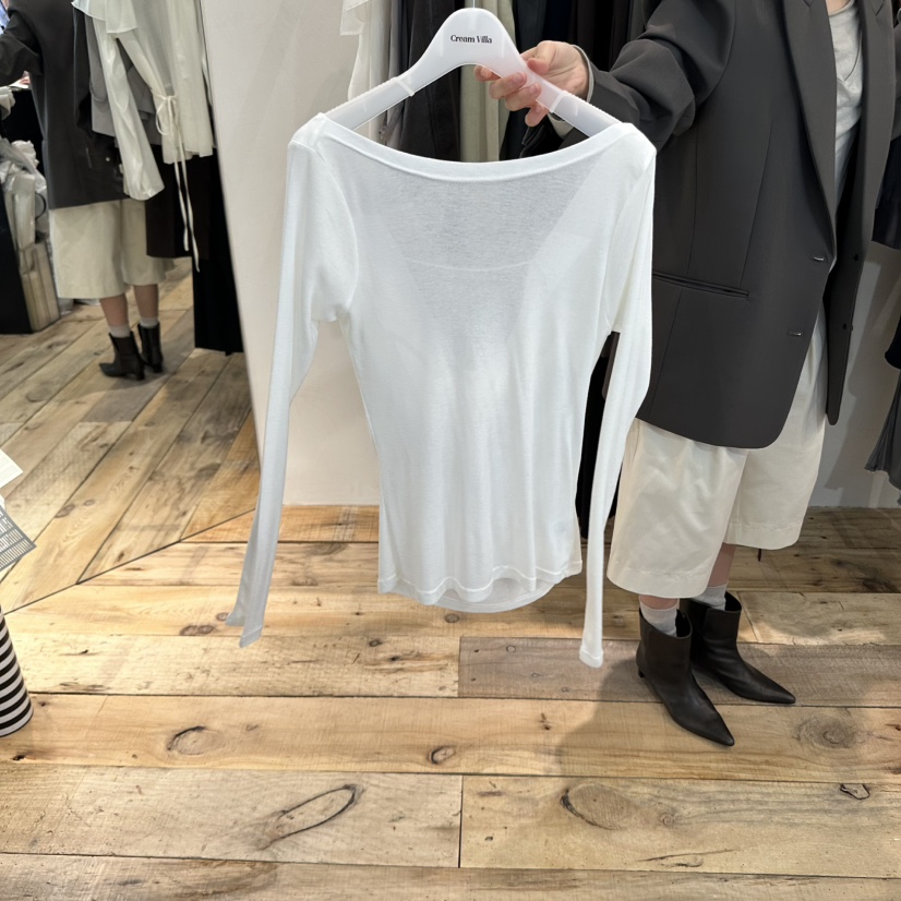 CREAM VILLA韓國直郵㊣女士新款職業長袖T恤CREAMVILLA長袖T恤圖色1