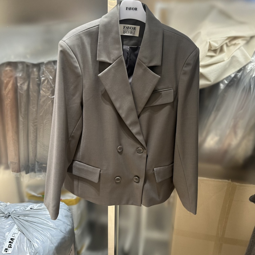 FAVOR-P東大門㊣實拍女士新品推薦人氣熱賣25秋冬真品夾克FAVOR夾克圖色1