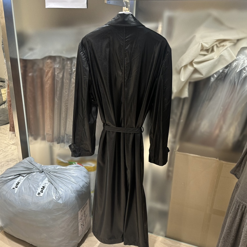 FAVOR-P韓國直郵㊣女士新品熱賣25秋冬真品長款風衣含腰帶FAVOR長款風衣