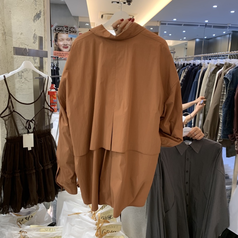 SOLD OUT韓國代購㊣女裝新款25秋冬真品人氣熱賣襯衫蕾絲衫SOLD OUT襯衫/蕾絲衫