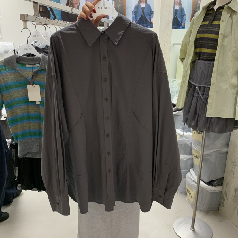 SOLD OUT韓國代購㊣女裝新款25秋冬真品人氣熱賣襯衫蕾絲衫SOLD OUT襯衫/蕾絲衫圖色1