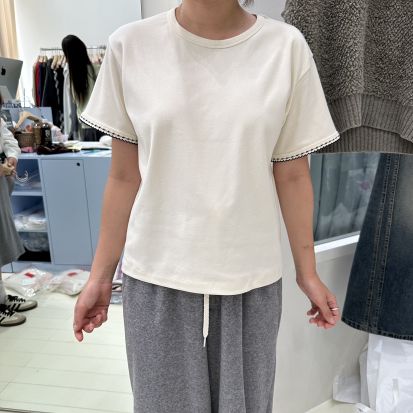 OURMOMENT韓國代購㊣女士新款推薦休閑真品人氣熱賣時尚T恤OURMOMENTT恤圖色1