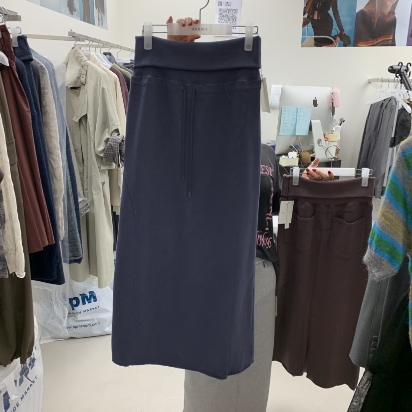 SOLD OUT韓國代購㊣女士新品25秋冬人氣真品推薦半身裙中短裙SOLD OUT半身裙/中短裙圖色3