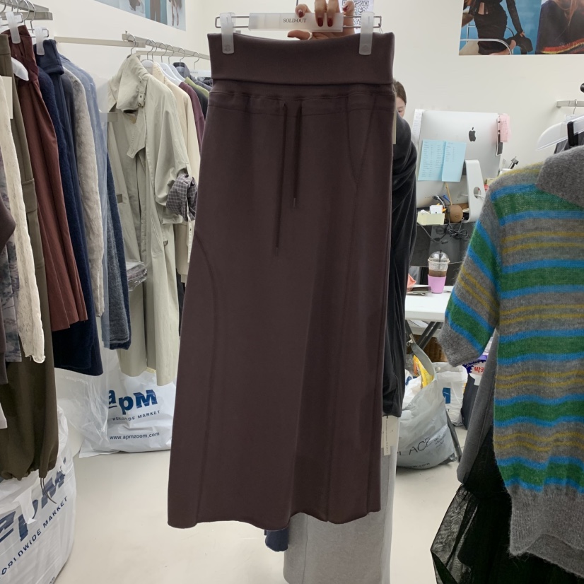 SOLD OUT韓國代購㊣女士新品25秋冬人氣真品推薦半身裙中短裙SOLD OUT半身裙/中短裙圖色4