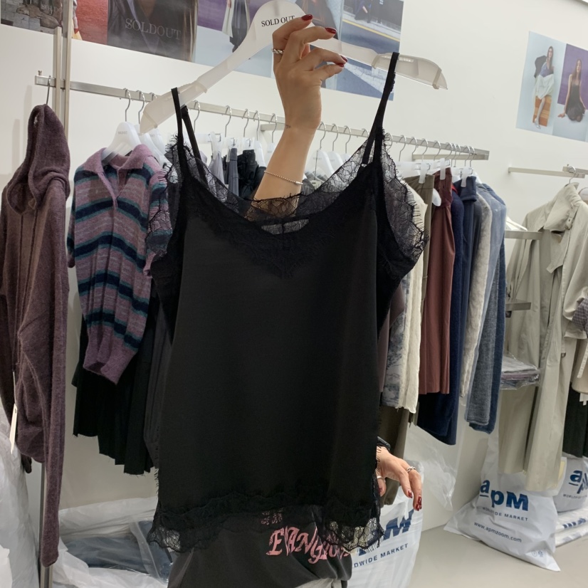 SOLD OUT東大門㊣代購女裝新品職業人氣休閑真品25秋冬吊帶背心SOLD OUT吊帶/背心圖色1