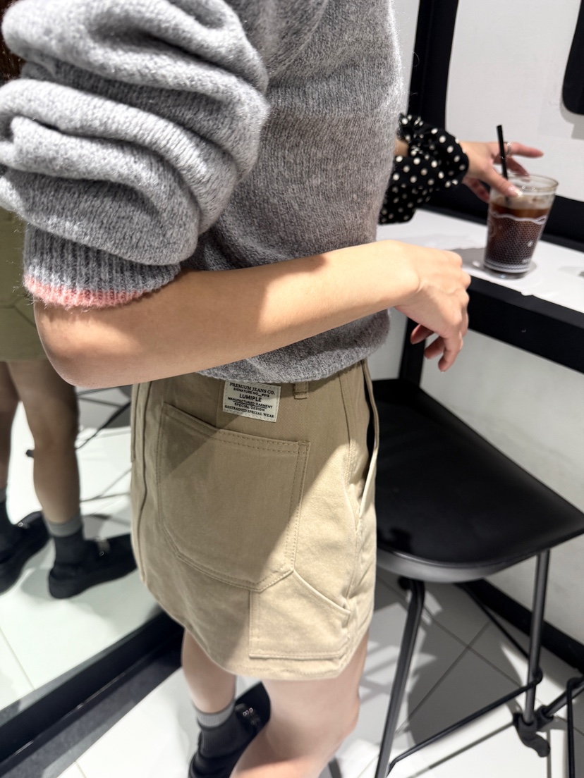 LUMIPLE東大門㊣直郵女士新品推薦25秋冬時尚休閑人氣真品裙褲LUMIPLE裙褲