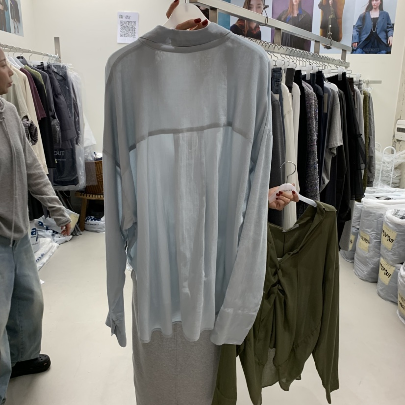 SOLD OUT韓國代購㊣女裝新款25秋冬職業人氣真品襯衫蕾絲衫SOLD OUT襯衫/蕾絲衫