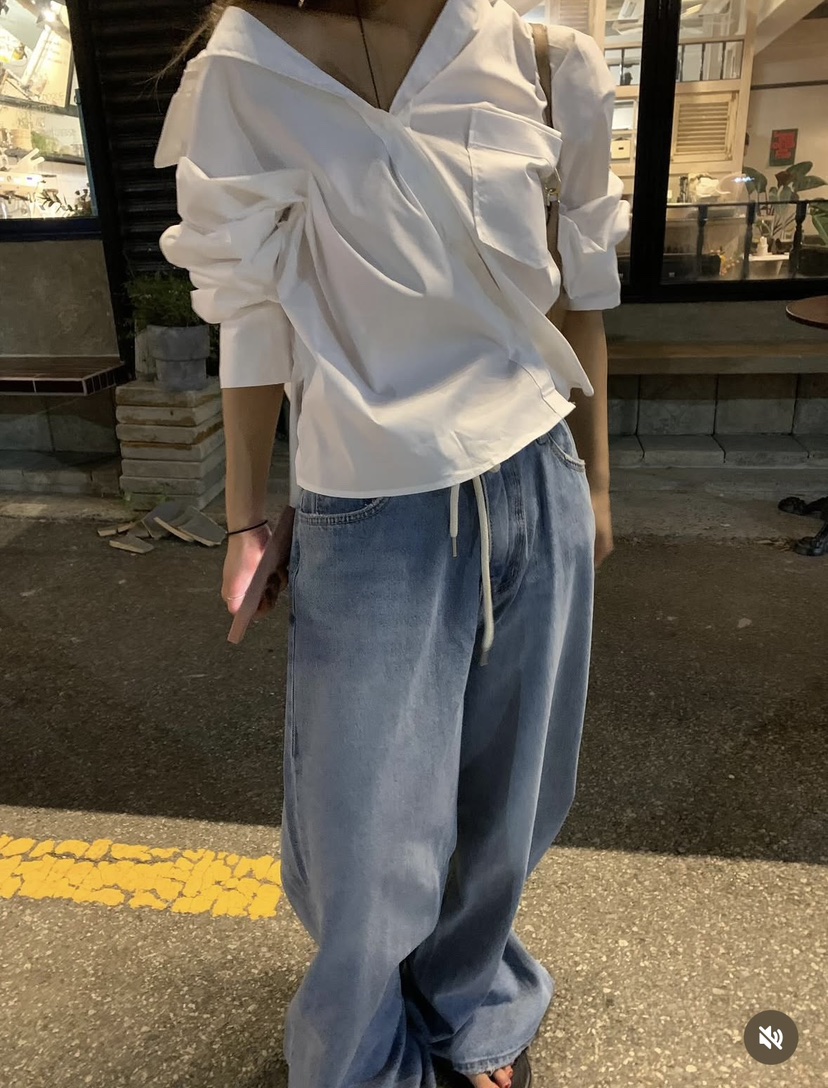 VIRKIN東大門㊣直郵女士新款熱賣真品人氣時尚襯衫蕾絲衫V領VIRKIN襯衫/蕾絲衫