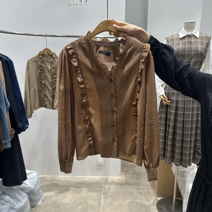 ENVY東大門㊣實拍女裝新品休閑真品熱賣人氣推薦襯衫蕾絲衫ENVY襯衫/蕾絲衫圖色2