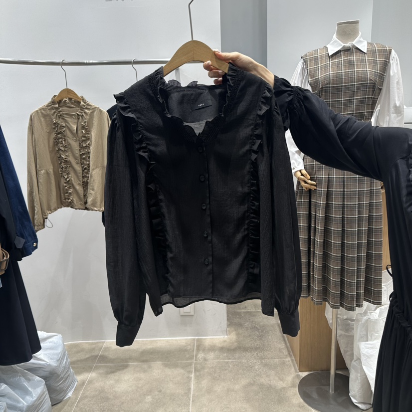 ENVY東大門㊣實拍女裝新品休閑真品熱賣人氣推薦襯衫蕾絲衫ENVY襯衫/蕾絲衫圖色3