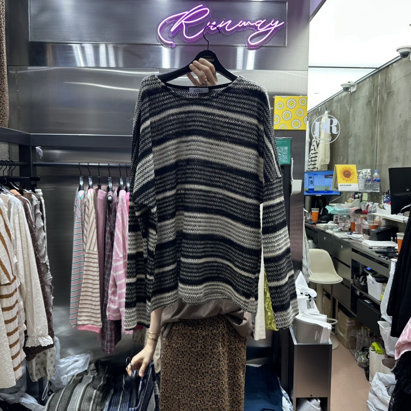 RUNWAY-런웨이韓國代購㊣女士新品熱賣推薦職業時尚針織衫RUNWAY針織衫圖色2