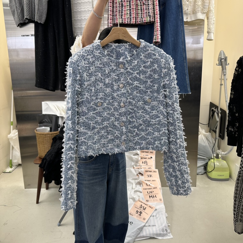 CORNER韓國代購㊣女裝新品真品25秋冬熱賣人氣休閑時尚夾克CORNER.302夾克
