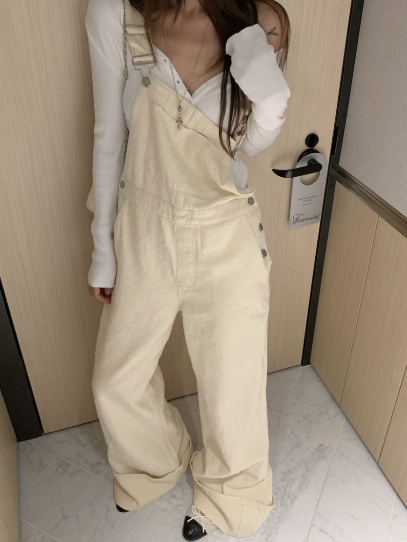 VIRKIN東大門㊣代購女裝新款時尚真品熱賣職業推薦25秋冬背帶褲VIRKIN背帶褲