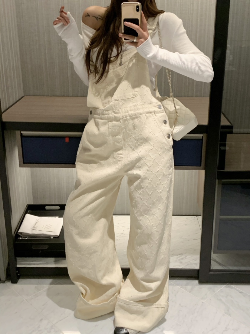 VIRKIN東大門㊣代購女裝新款時尚真品熱賣職業推薦25秋冬背帶褲VIRKIN背帶褲