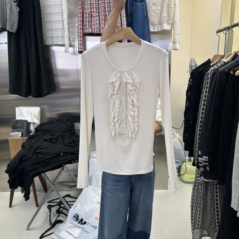 CORNER韓國代購㊣女裝新品25秋冬推薦人氣休閑時尚熱賣長袖T恤CORNER.302長袖T恤圖色1