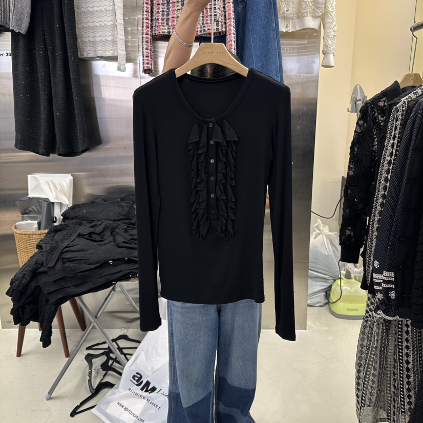 CORNER韓國代購㊣女裝新品25秋冬推薦人氣休閑時尚熱賣長袖T恤CORNER.302長袖T恤圖色2