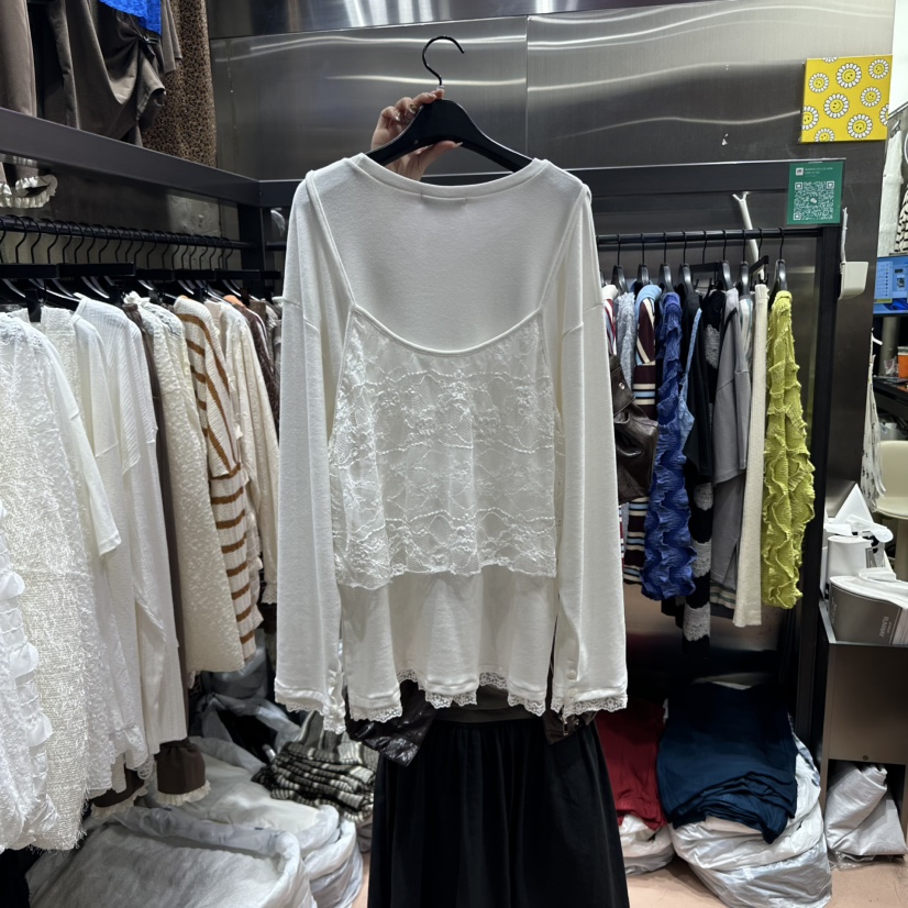 RUNWAY-런웨이東大門㊣直郵女裝新款推薦時尚熱賣長袖T恤雙層RUNWAY長袖T恤
