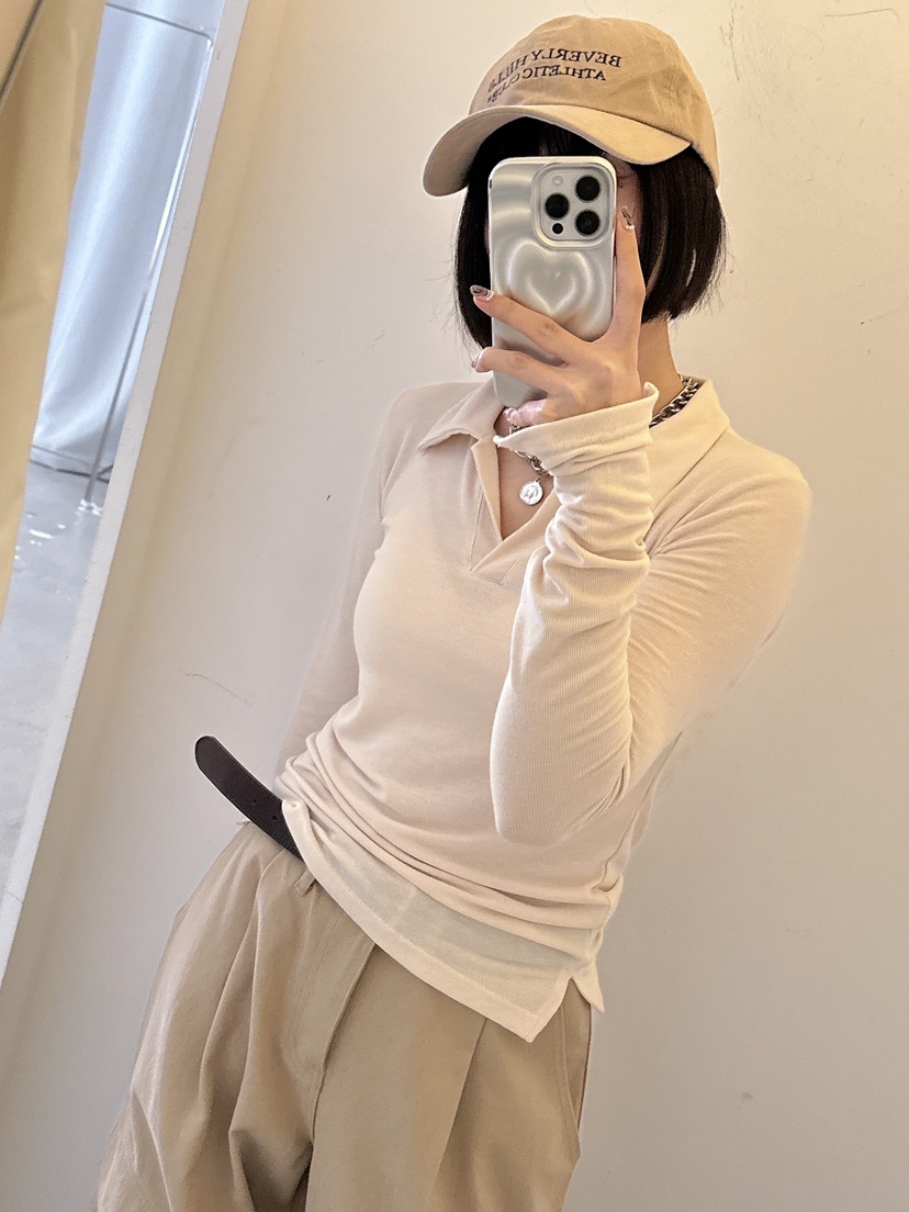 LUMIPLE東大門㊣代購女裝新款真品時尚休閑推薦人氣長袖T恤LUMIPLE長袖T恤