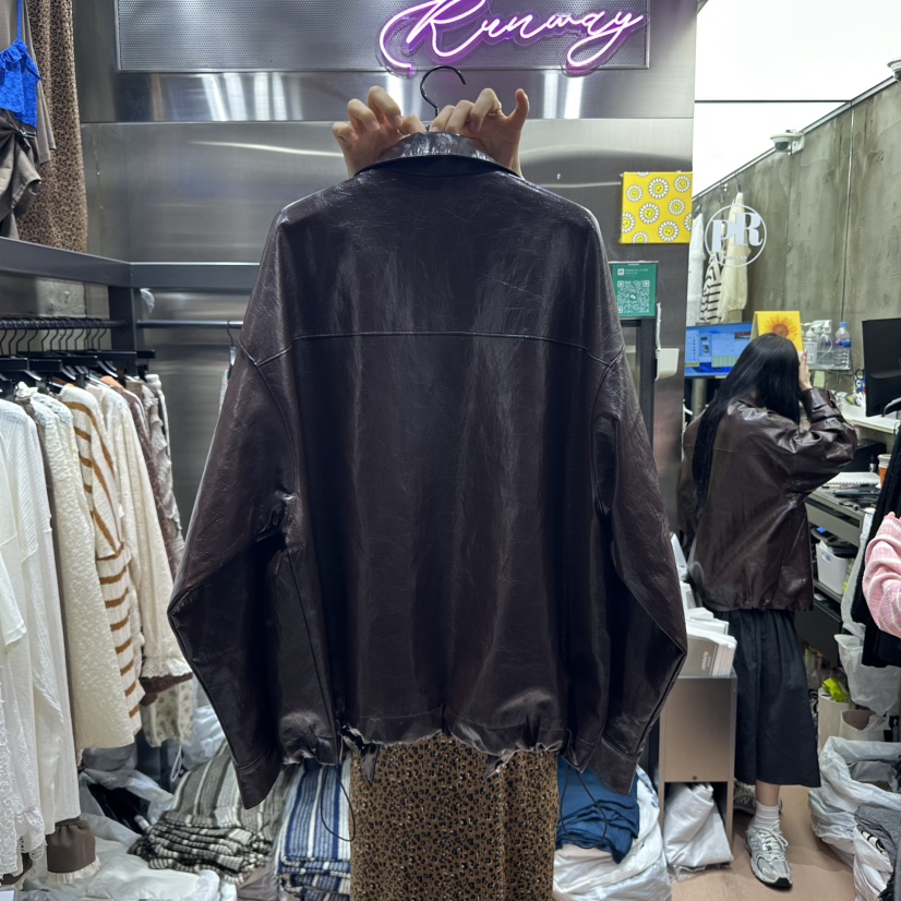 RUNWAY-런웨이韓國代購㊣女士新品人氣熱賣真品時尚夾克皮革RUNWAY夾克