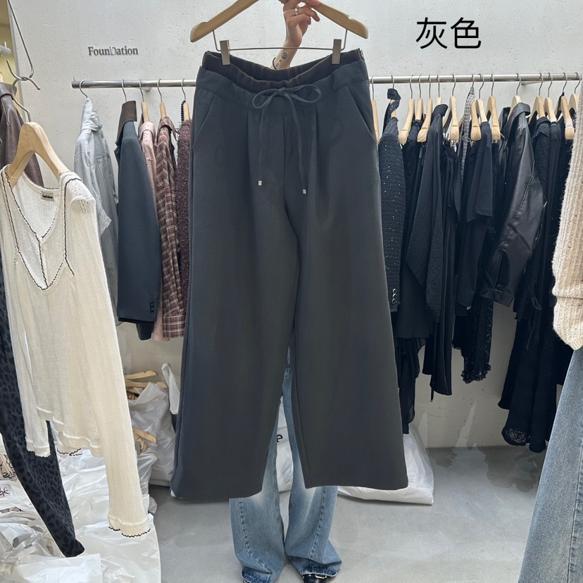 FOUNDATION韓國直郵㊣女士新款真品熱賣推薦25秋冬時尚休閑褲FOUNDATION休閑褲圖色1