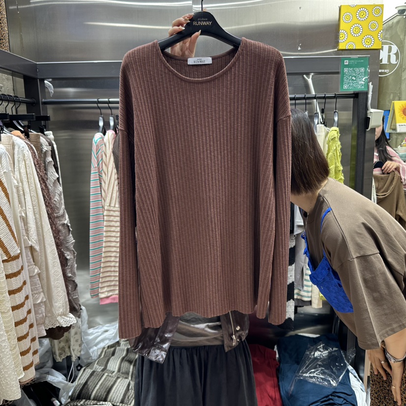 RUNWAY-런웨이東大門㊣實拍女士新款休閑25秋冬職業針織衫RUNWAY針織衫圖色7