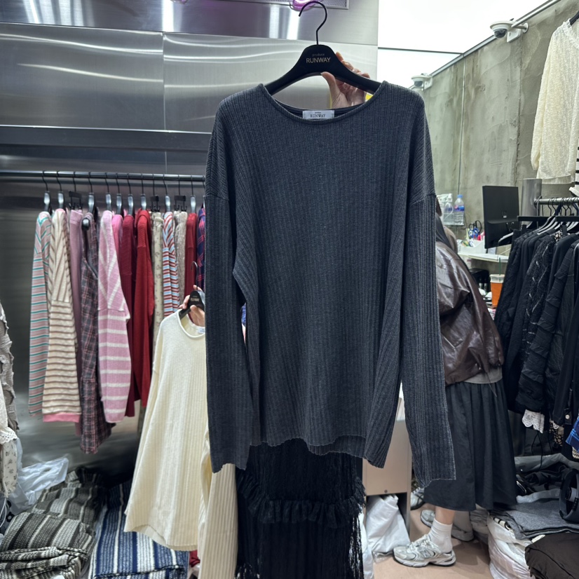 RUNWAY-런웨이東大門㊣實拍女士新款休閑25秋冬職業針織衫RUNWAY針織衫圖色8