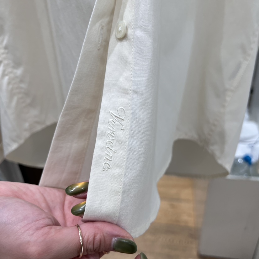 VERVEINE韓國代購㊣女士新品25秋冬襯衫蕾絲衫不含吊帶刺繡VERVEINE襯衫/蕾絲衫