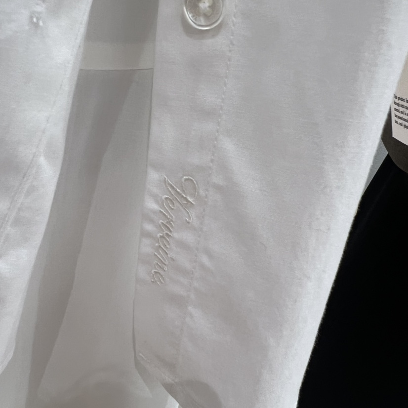 VERVEINE韓國代購㊣女士新品25秋冬襯衫蕾絲衫不含吊帶刺繡VERVEINE襯衫/蕾絲衫
