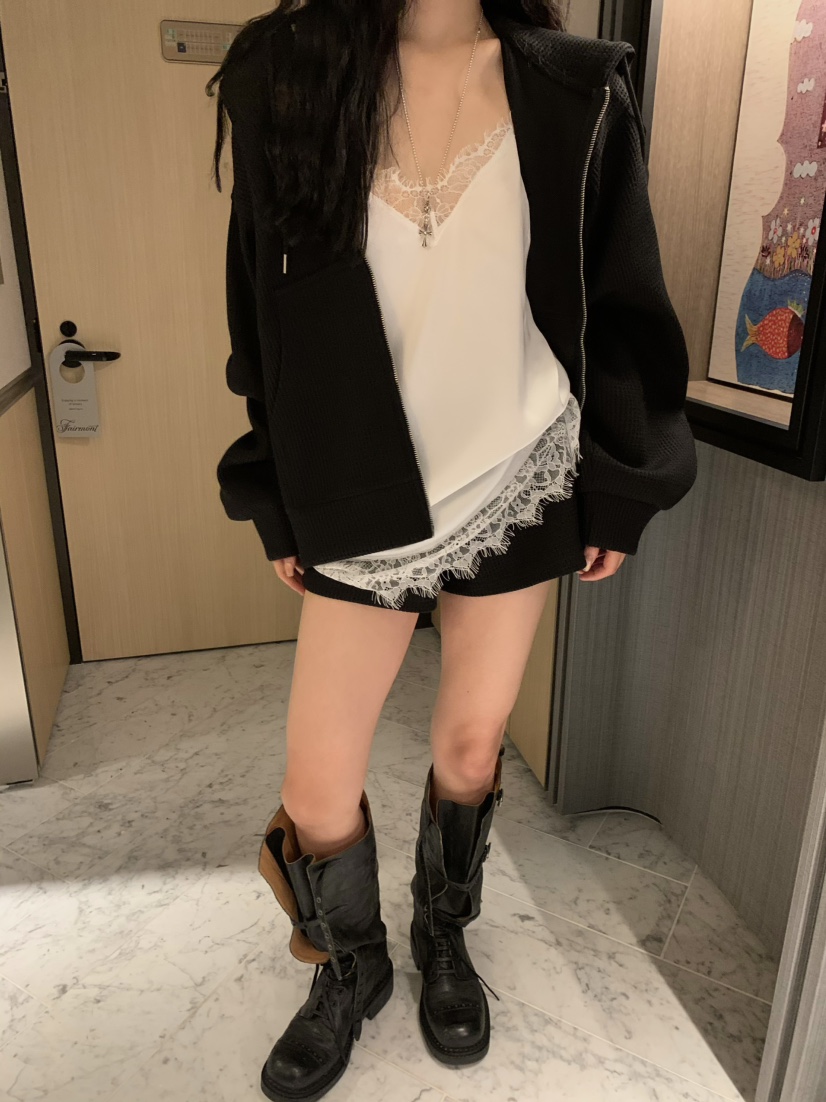 VIRKIN韓國直郵㊣女裝新款休閑職業25秋冬時尚吊帶背心蕾絲VIRKIN吊帶/背心
