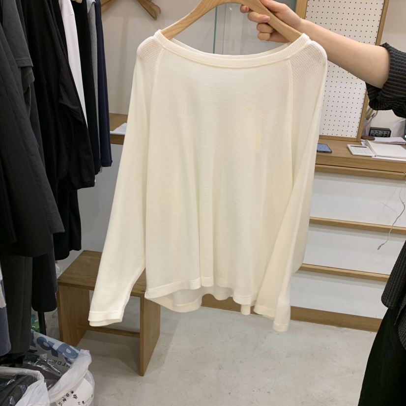 ARCHITEKT東大門㊣實拍女裝新品推薦人氣職業休閑熱賣長袖T恤ARCHITEKT長袖T恤圖色2