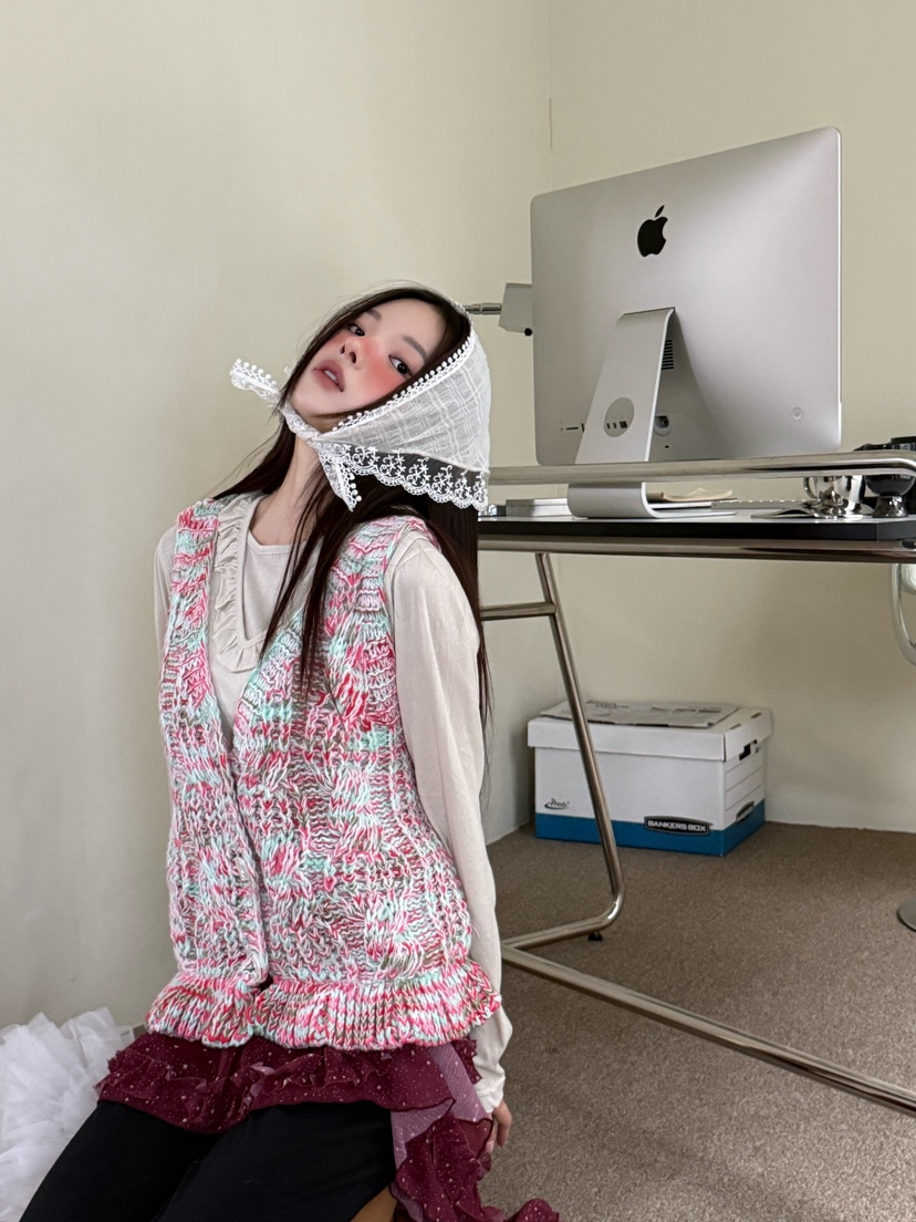 MAISONDEGLORY東大門㊣代購女士新款推薦熱賣25秋冬人氣馬甲MAISON DE GLORY馬甲