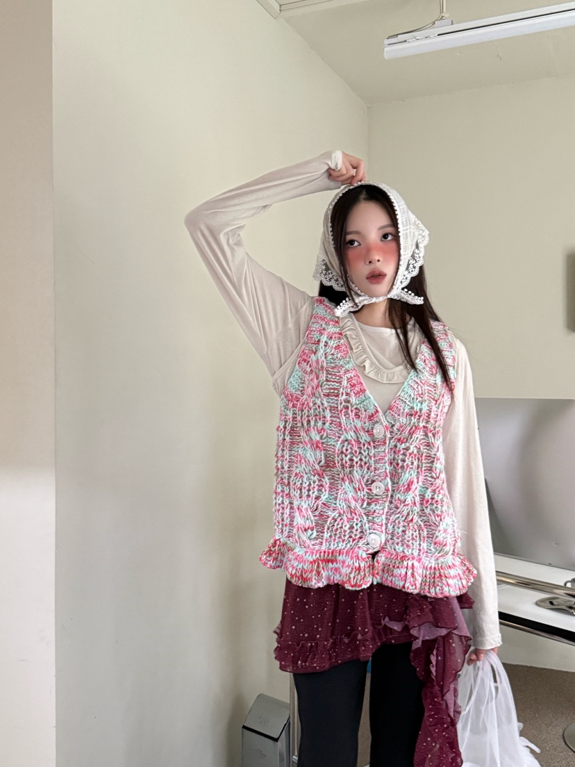 MAISONDEGLORY東大門㊣代購女士新款推薦熱賣25秋冬人氣馬甲MAISON DE GLORY馬甲