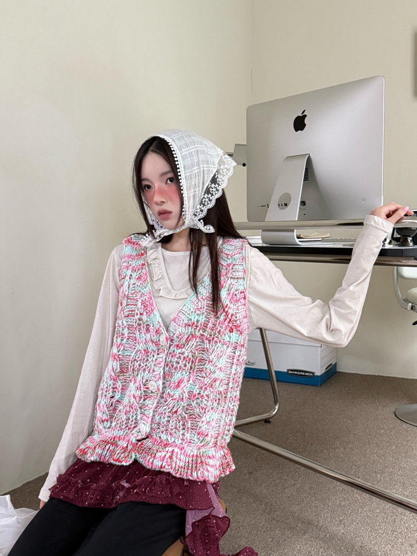 MAISONDEGLORY東大門㊣代購女士新款推薦熱賣25秋冬人氣馬甲MAISON DE GLORY馬甲