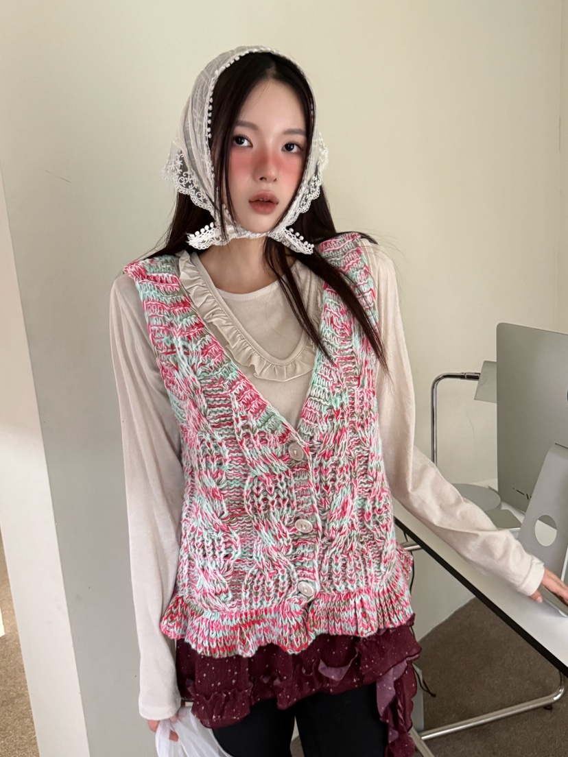MAISONDEGLORY東大門㊣代購女士新款推薦熱賣25秋冬人氣馬甲MAISON DE GLORY馬甲
