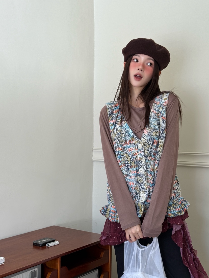 MAISONDEGLORY東大門㊣代購女士新款推薦熱賣25秋冬人氣馬甲MAISON DE GLORY馬甲