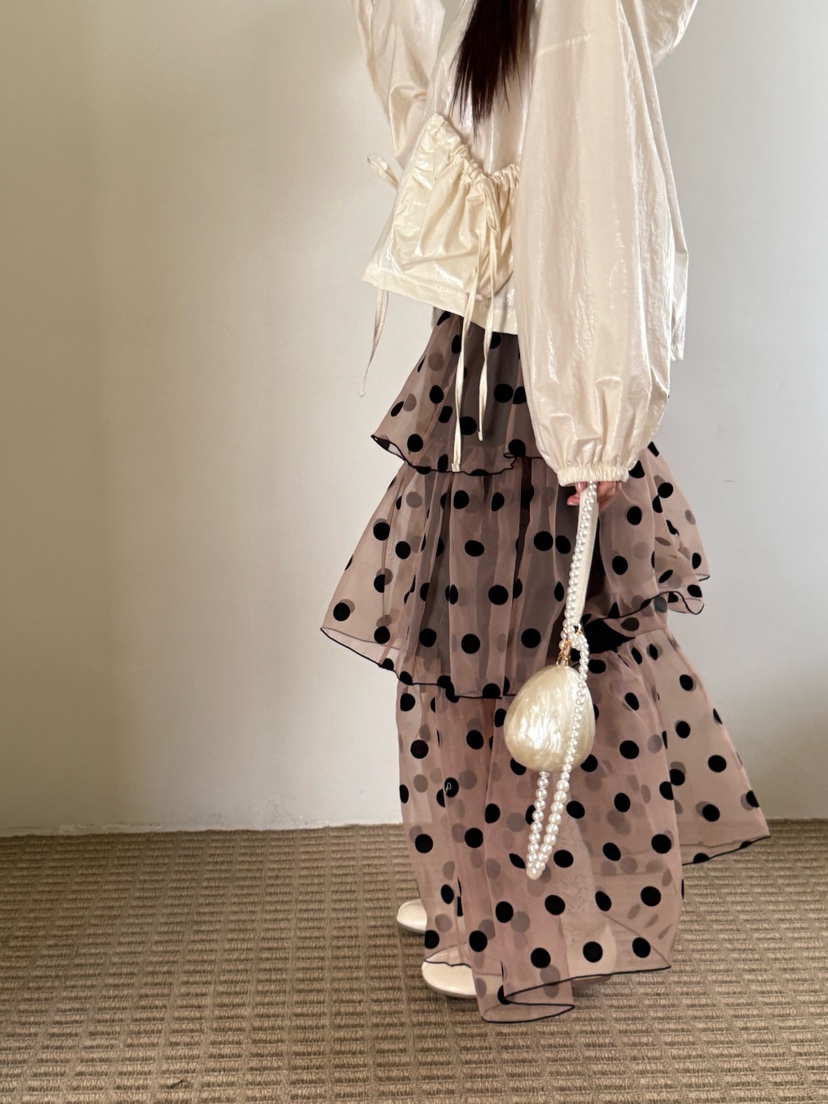 MAISONDEGLORY東大門㊣實拍女士新品推薦人氣25秋冬長裙歐根紗MAISON DE GLORY長裙