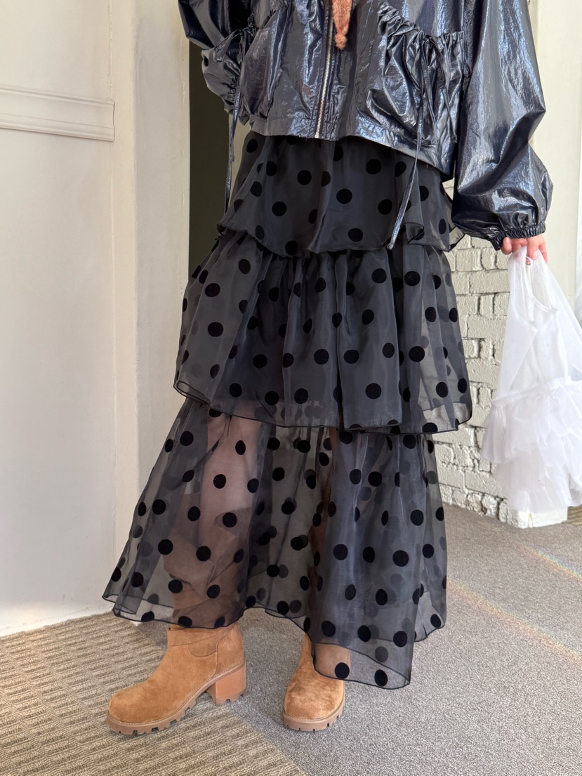 MAISONDEGLORY東大門㊣實拍女士新品推薦人氣25秋冬長裙歐根紗MAISON DE GLORY長裙
