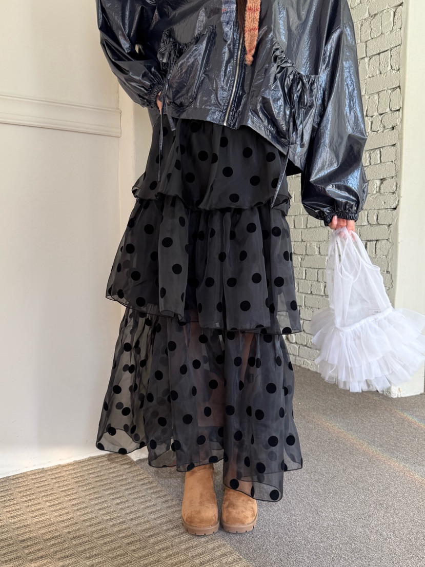 MAISONDEGLORY東大門㊣實拍女士新品推薦人氣25秋冬長裙歐根紗MAISON DE GLORY長裙