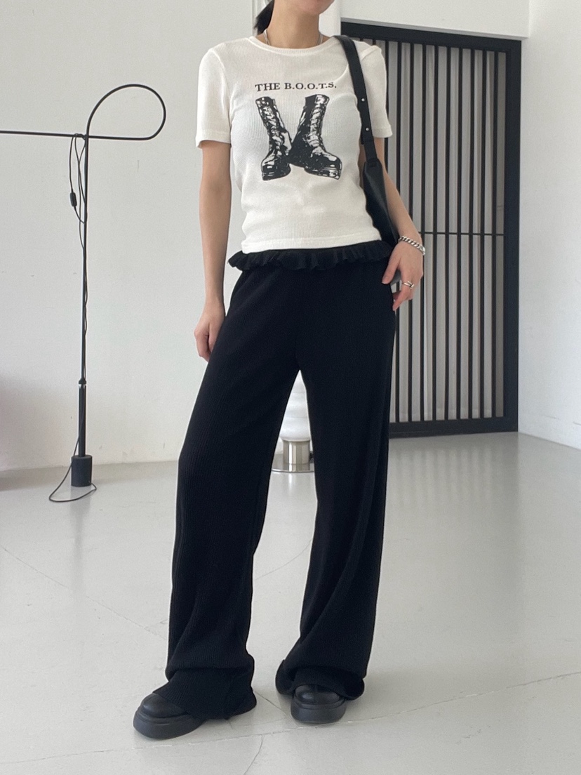 REIZ東大門㊣代購女士新品時尚推薦熱賣人氣休閑25秋冬休閑褲REIZ休閑褲