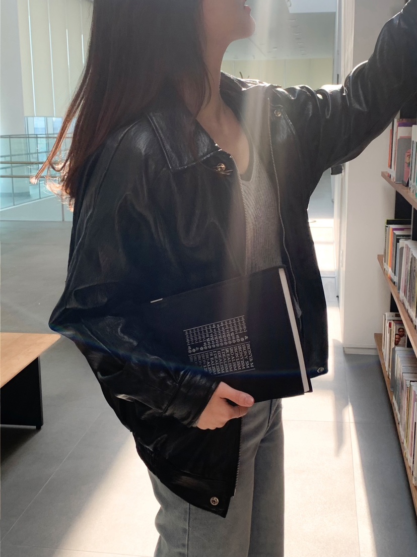 FRILL-T韓國代購㊣女裝新品職業熱賣推薦休閑25秋冬真品皮衣FRILL-T皮衣